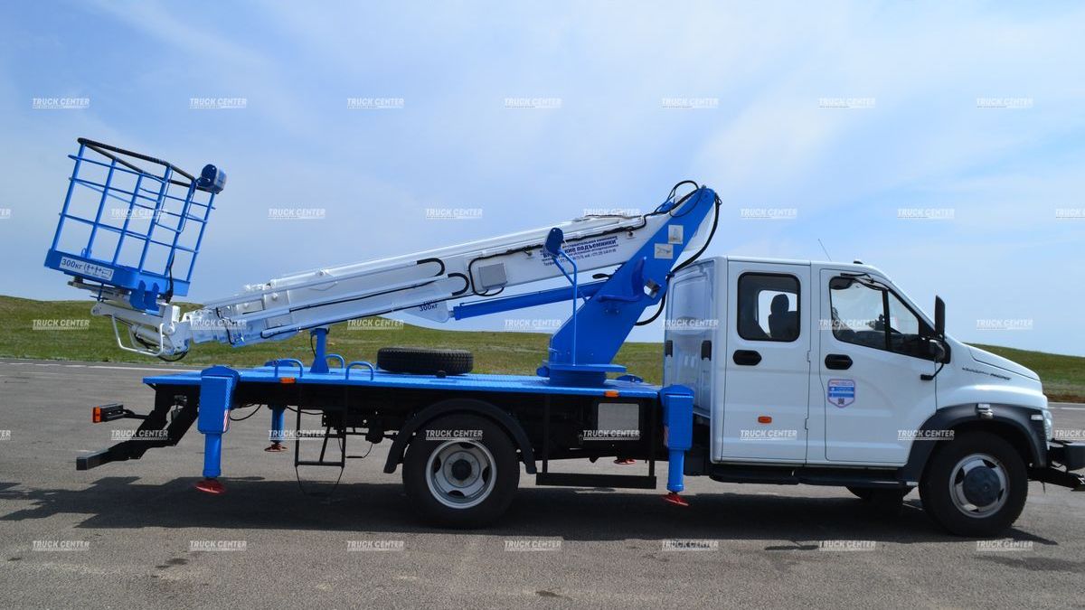 Автогидроподъемник АГП (автовышка) ВИПО-22-01 ГАЗ-С42R33 стрела за кабиной