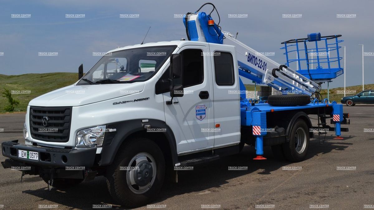 Автогидроподъемник АГП (автовышка) ВИПО-22-01 ГАЗ-С42R33 стрела за кабиной
