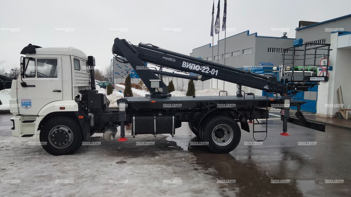Автогидроподъемник АГП (автовышка) ВИПО-22-01 на шасси КАМАЗ-43253