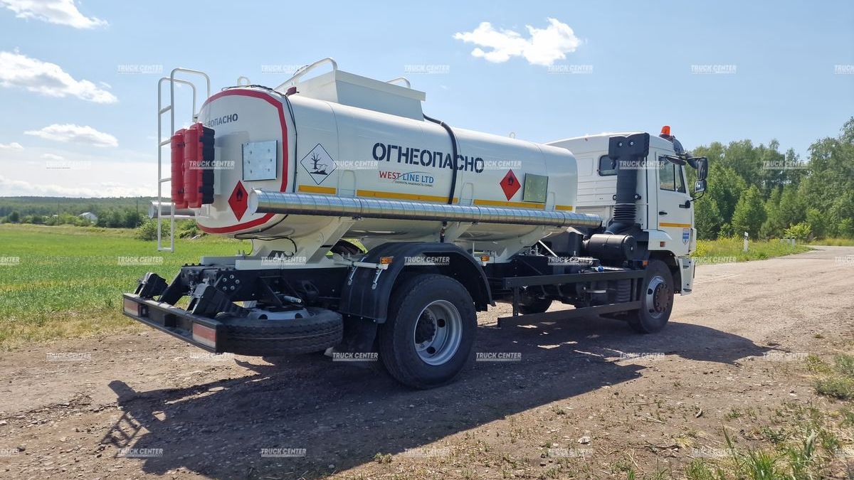 Автотопливозаправщик АТЗ-8 (бензовоз) 8м³ на шасси КАМАЗ-43253