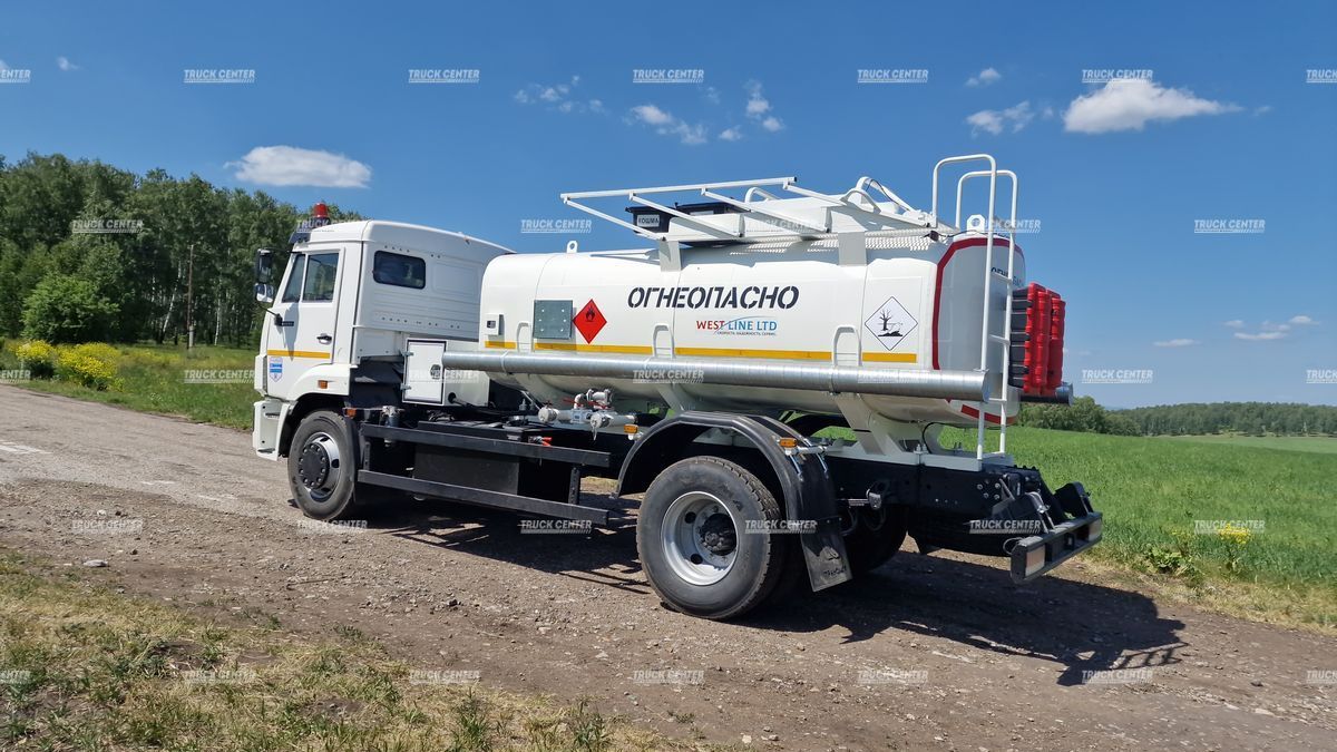 Автотопливозаправщик АТЗ-8 (бензовоз) 8м³ на шасси КАМАЗ-43253