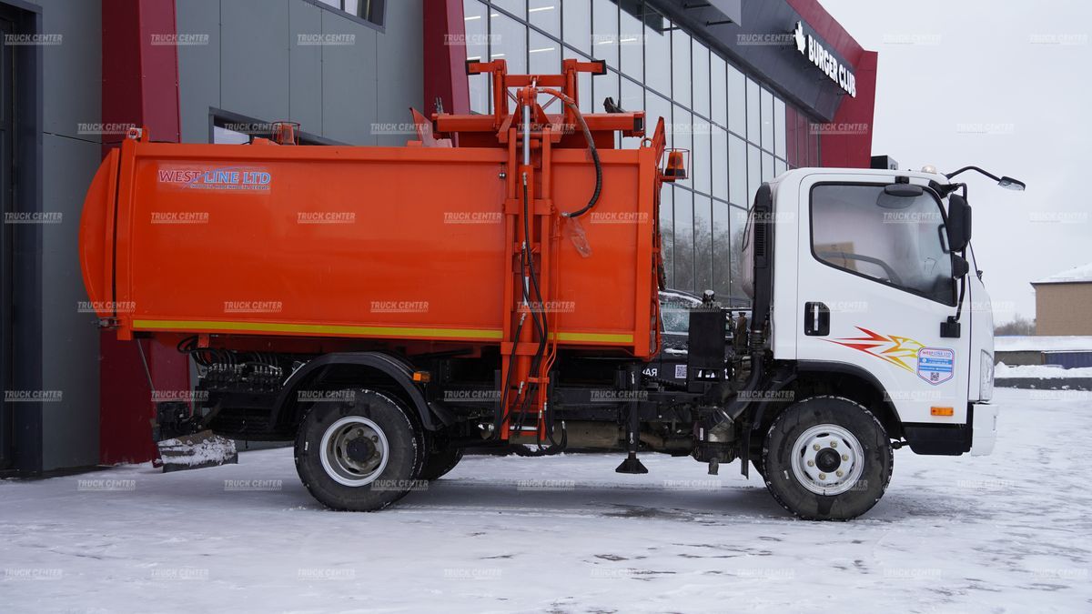 Мусоровоз с боковой загрузкой КО-440-2N объем кузова 9 м³ на шасси FAW