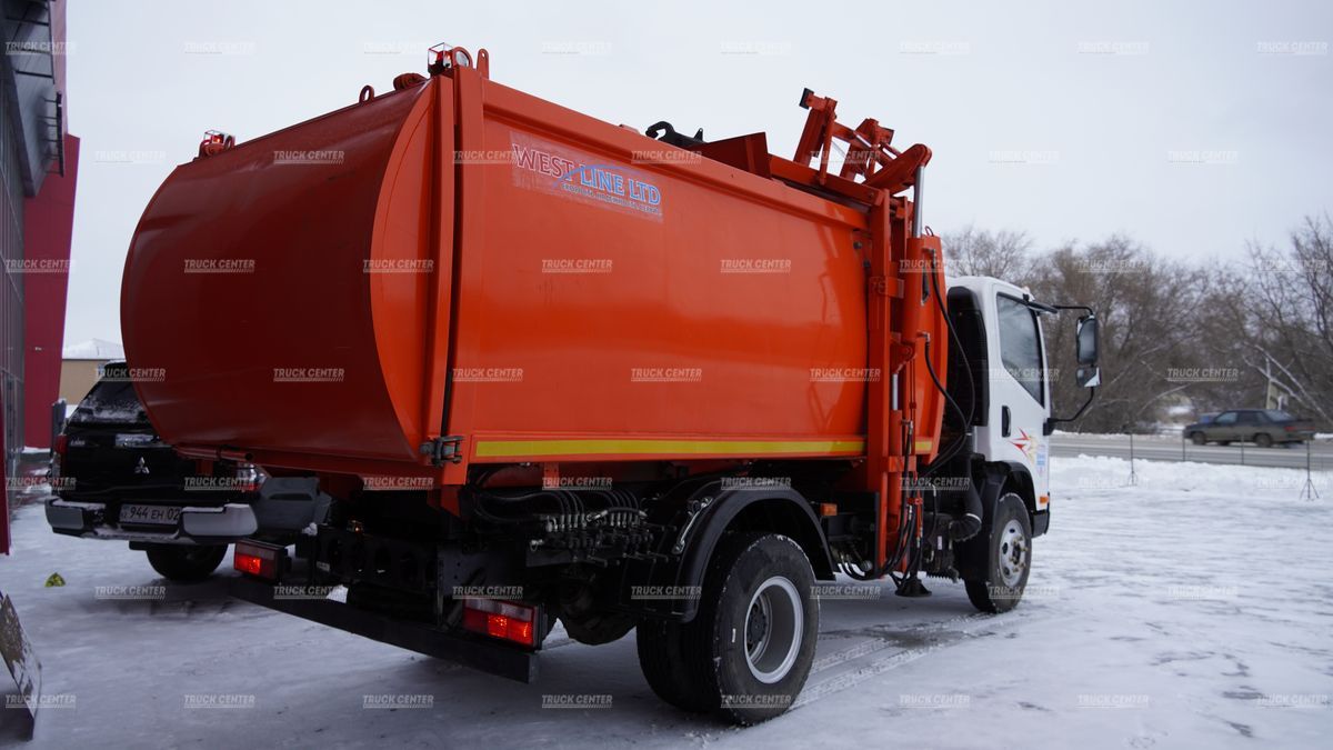 Мусоровоз с боковой загрузкой КО-440-2N объем кузова 9 м³ на шасси FAW