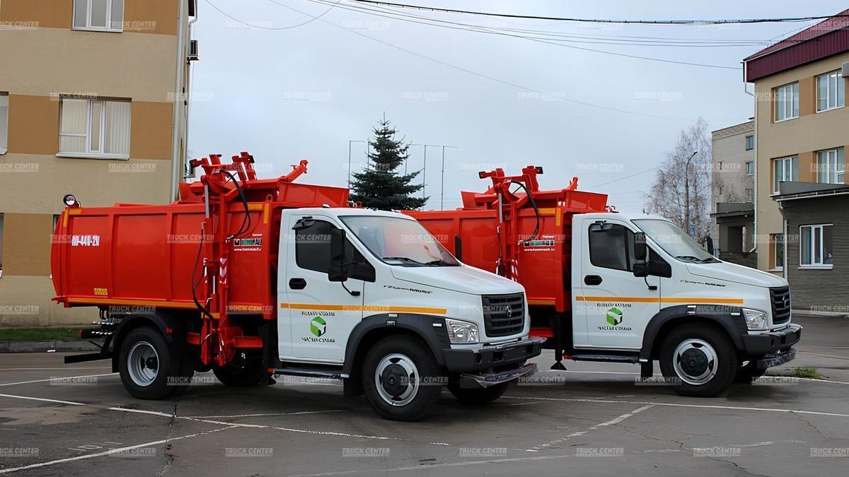 Мусоровоз с боковой загрузкой КО-440-2N объем кузова 9 м³ на шасси ГАЗ-С41R