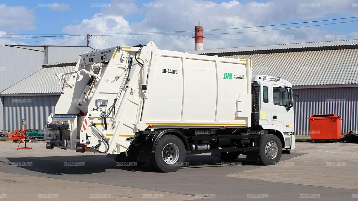 Мусоровоз с задней загрузкой КО-440JC объем кузова 19 м³