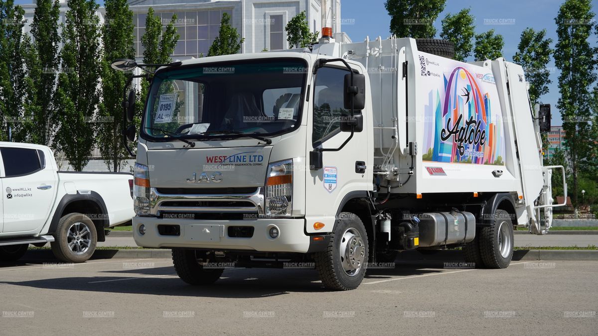Мусоровоз с задней загрузкой KADEME на базе JAC N80 объем кузова 8 м³