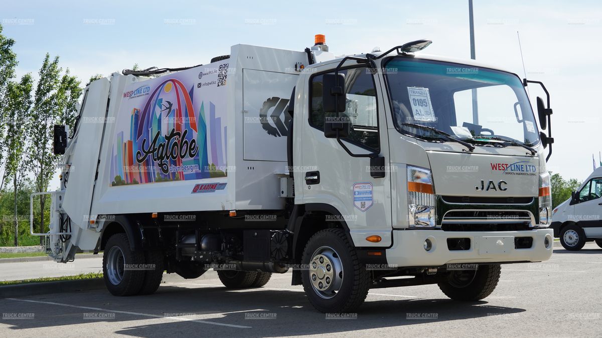 Мусоровоз с задней загрузкой KADEME на базе JAC N80 объем кузова 8 м³