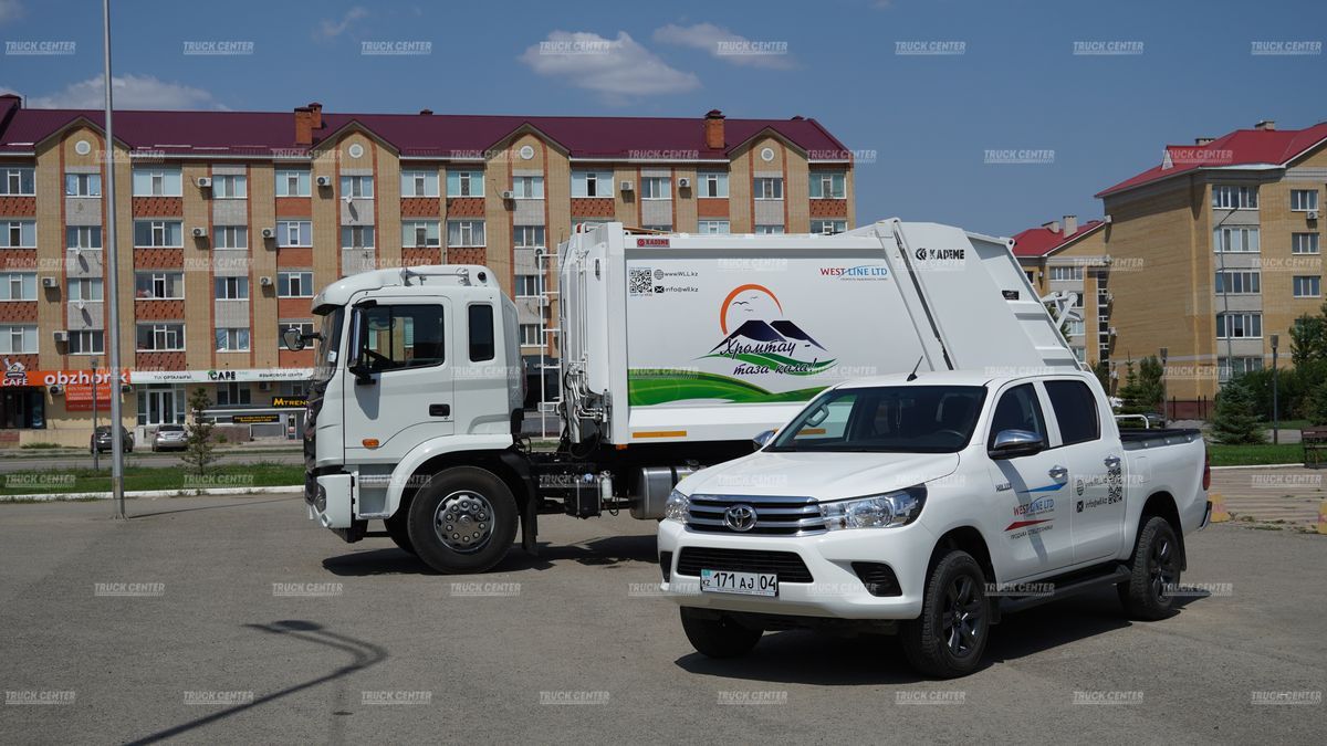 Мусоровоз с задней загрузкой KADEME объем кузова 16 м³