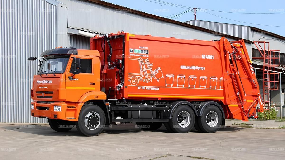 Мусоровоз с задней загрузкой КО-440В1 объем кузова 22 м³
