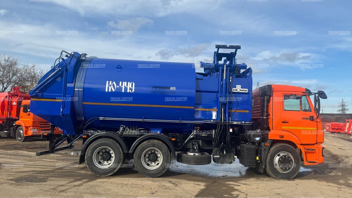 Мусоровоз с задней загрузкой КО-449-02 объем кузова 22 м³