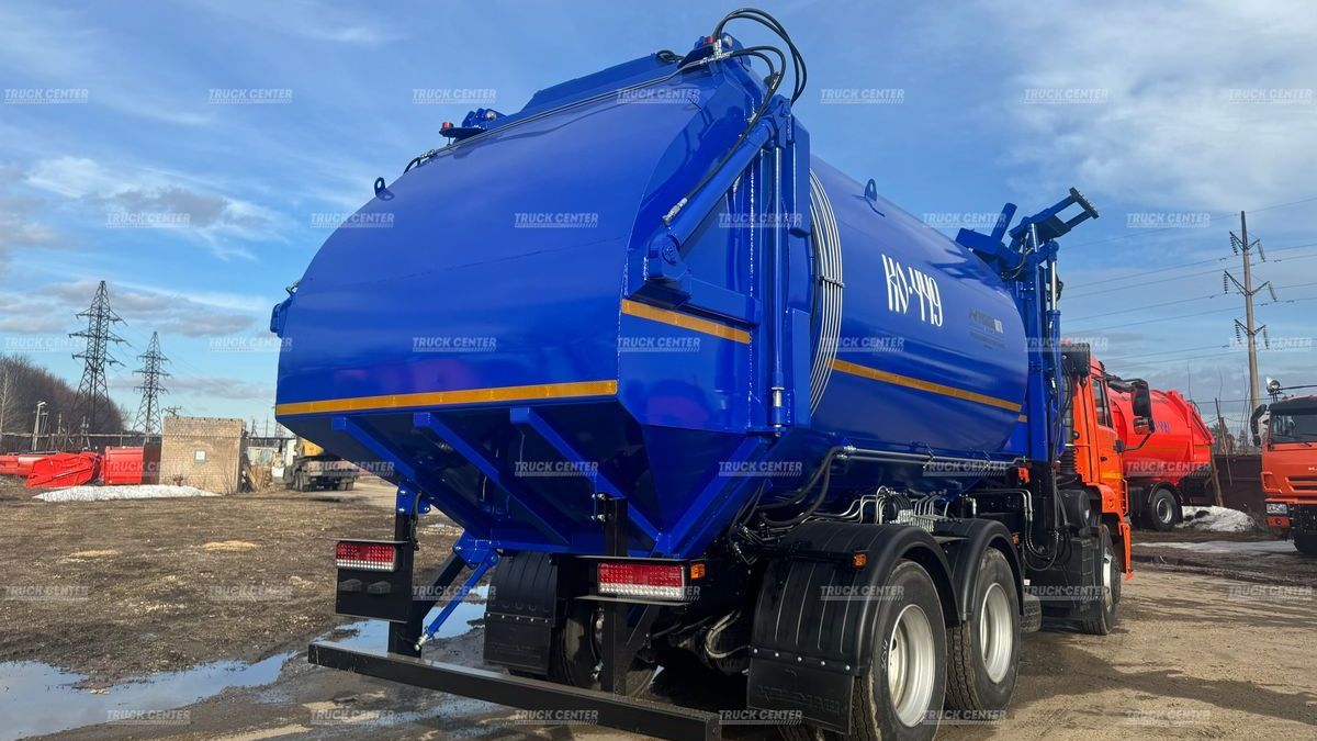 Мусоровоз с задней загрузкой КО-449-02 объем кузова 22 м³