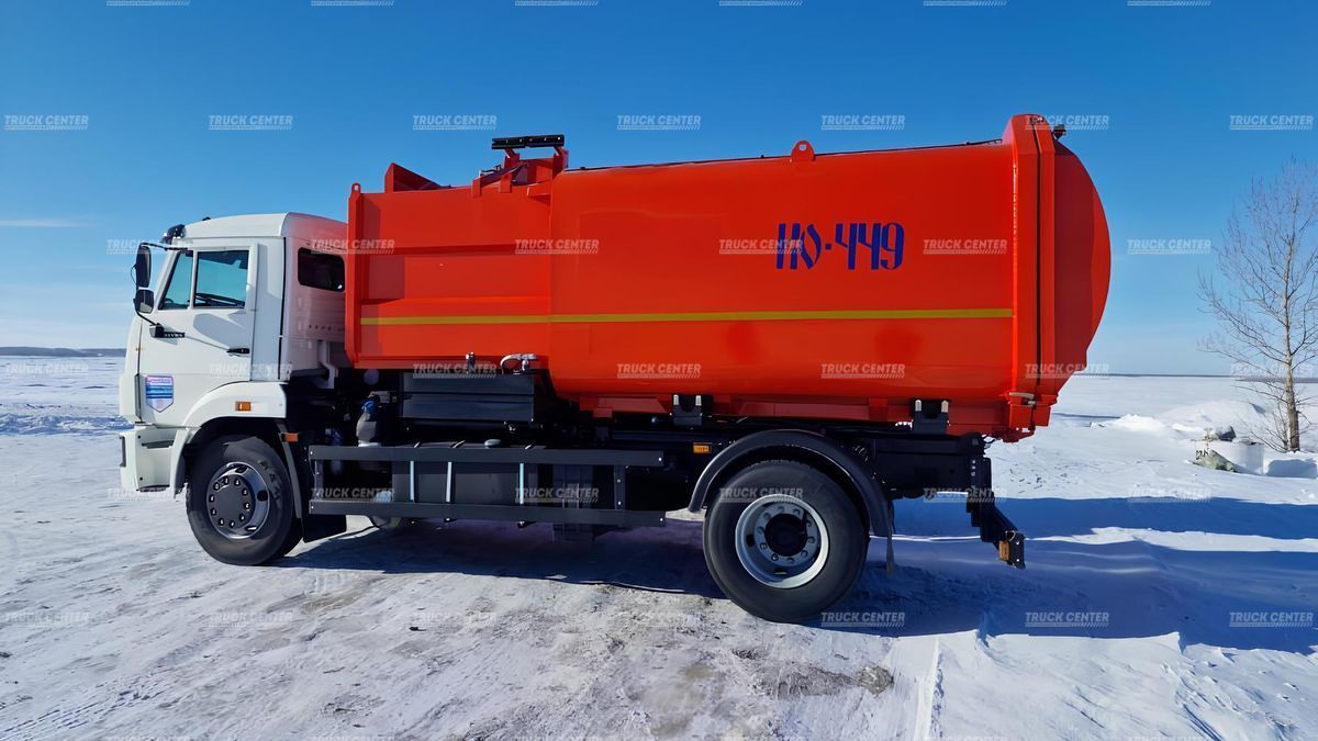 Мусоровоз с задней загрузкой КО-449-19 объем кузова 15,5 м³