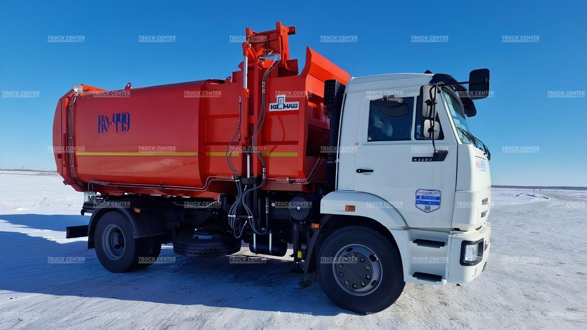 Мусоровоз с задней загрузкой КО-449-19 объем кузова 15,5 м³