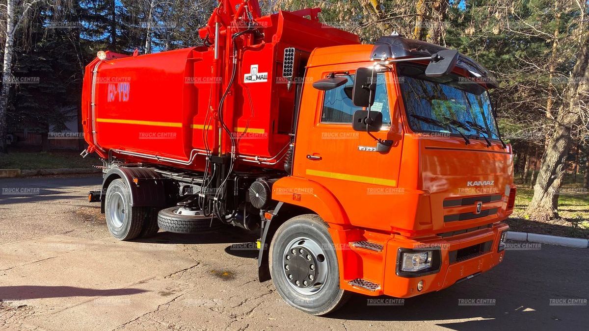 Мусоровоз с задней загрузкой КО-449-19 объем кузова 15,5 м³