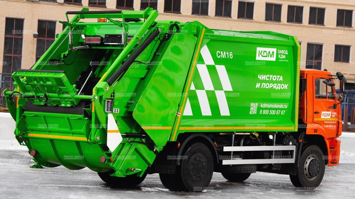 Мусоровоз с задней загрузкой СМ 16 объем кузова 17,5м³