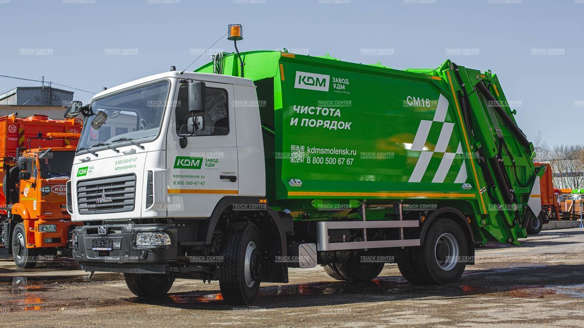 Мусоровоз с задней загрузкой СМ 16 стандарт объем кузова 17,5м³
