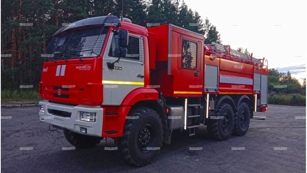 Пожарная автоцистерна АЦ 8,0-70 на шасси КАМАЗ-43118