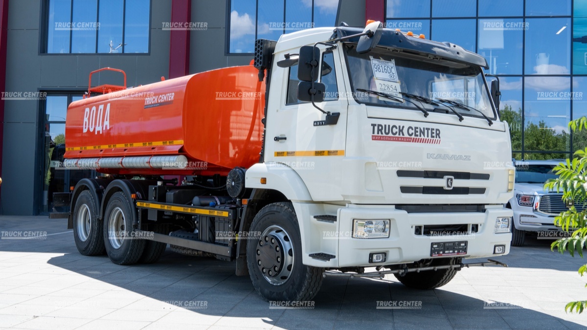 Автоцистерна поливомоечная АЦВ-15 куб. м. на шасси КАМАЗ 65115-50