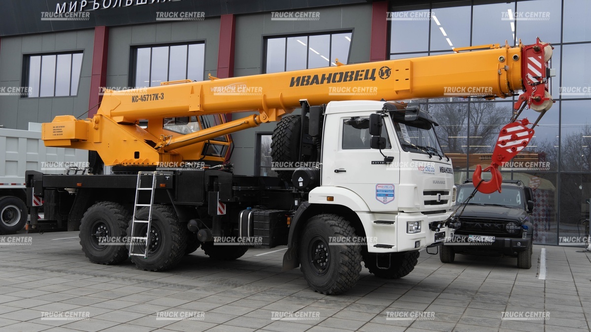 Автокран Ивановец КС-45717К-3В (стрела 21 м) грузоподъемностью 25 тонн
