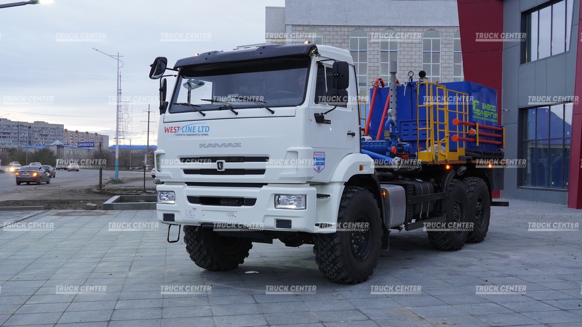 Цементировочный агрегат ЦА-320 (АНЦ-320 / СИН-35) на полноприводном вездеходном шасси КАМАЗ-43118-50 (6х6)