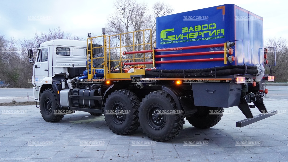Цементировочный агрегат ЦА-320 (АНЦ-320 / СИН-35) на полноприводном вездеходном шасси КАМАЗ-43118-50 (6х6)