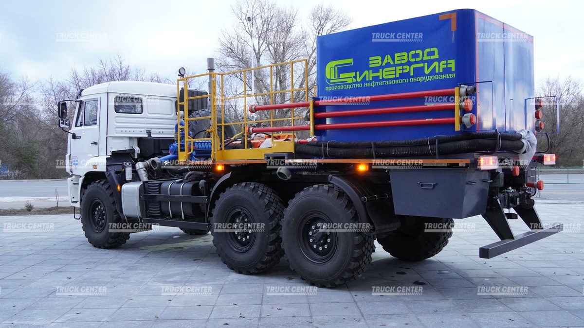 Цементировочный агрегат ЦА-320 (АНЦ-320 / СИН-35) на полноприводном вездеходном шасси КАМАЗ-43118-50 (6х6)