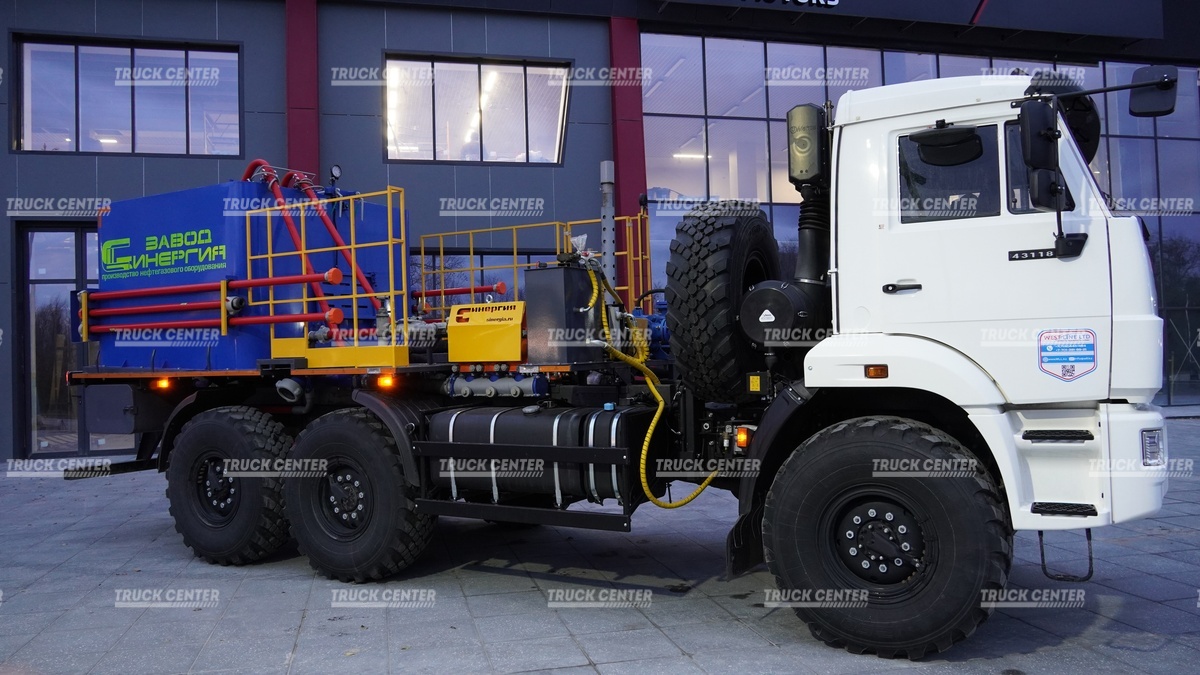 Цементировочный агрегат ЦА-320 (АНЦ-320 / СИН-35) на полноприводном вездеходном шасси КАМАЗ-43118-50 (6х6)