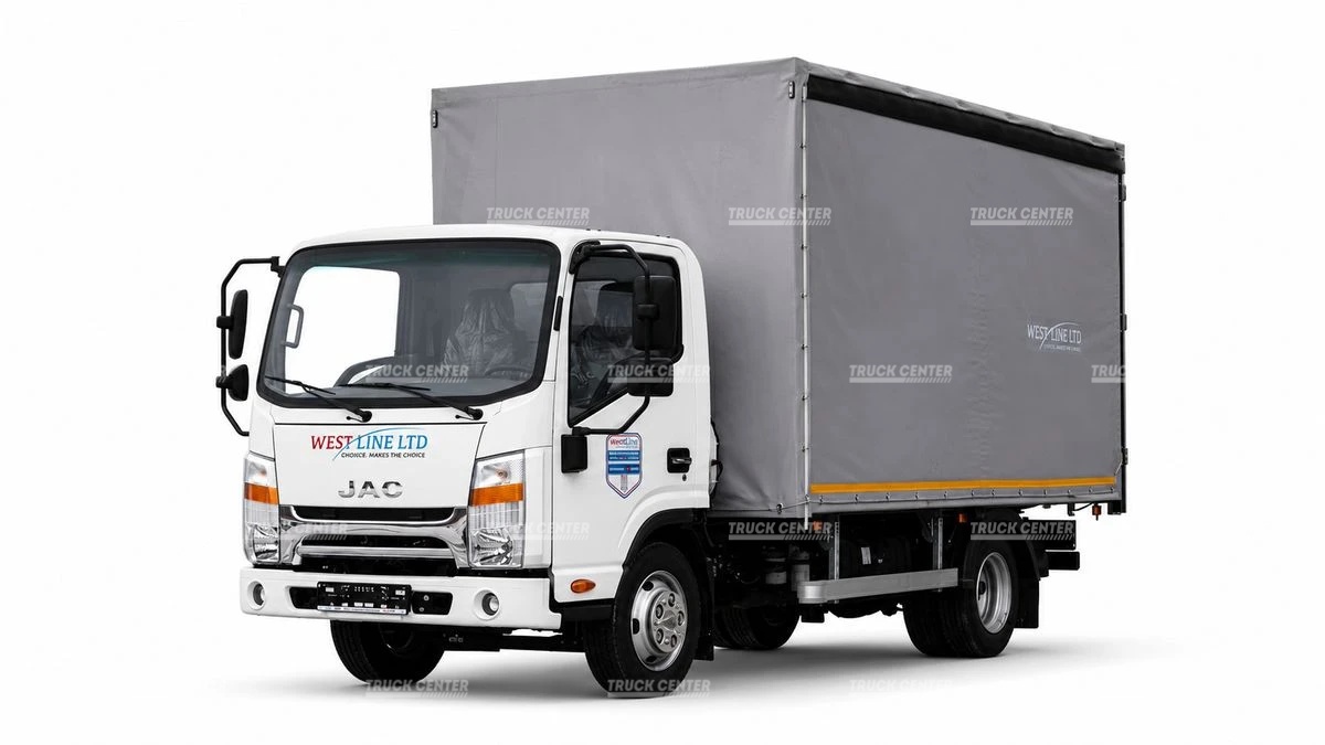 Бортовой фургон с тентом (еврофургон) на базе JAC N56 