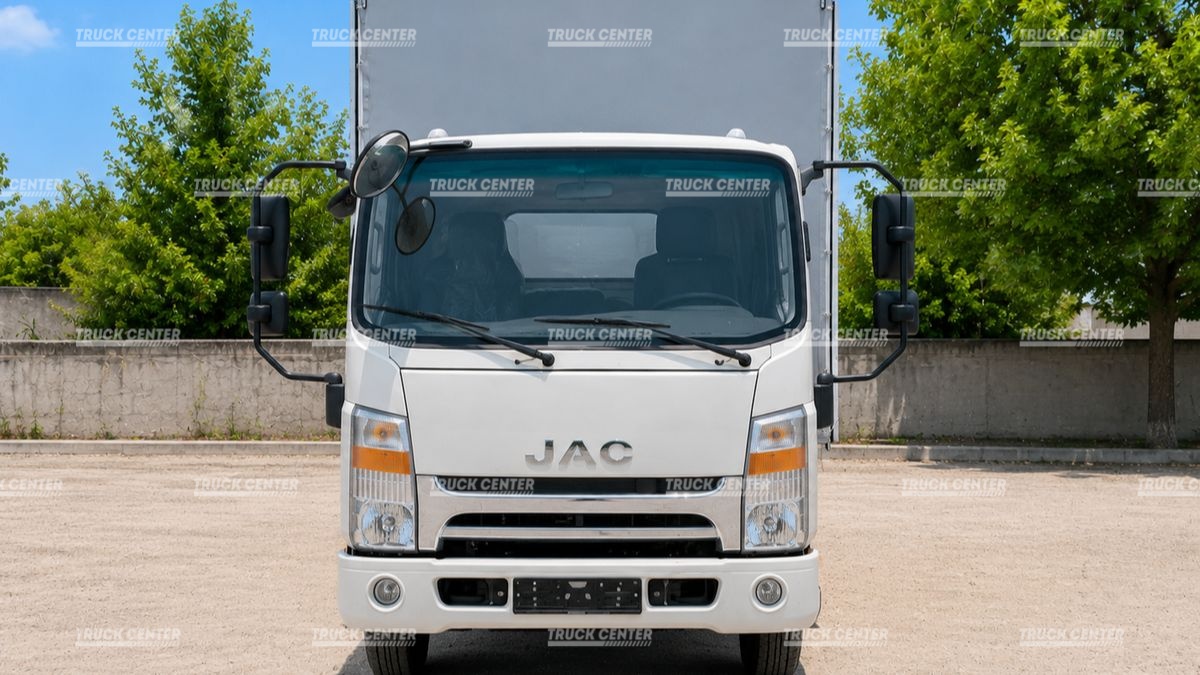 JAC N90 бортовой фургон с тентом (еврофургон)