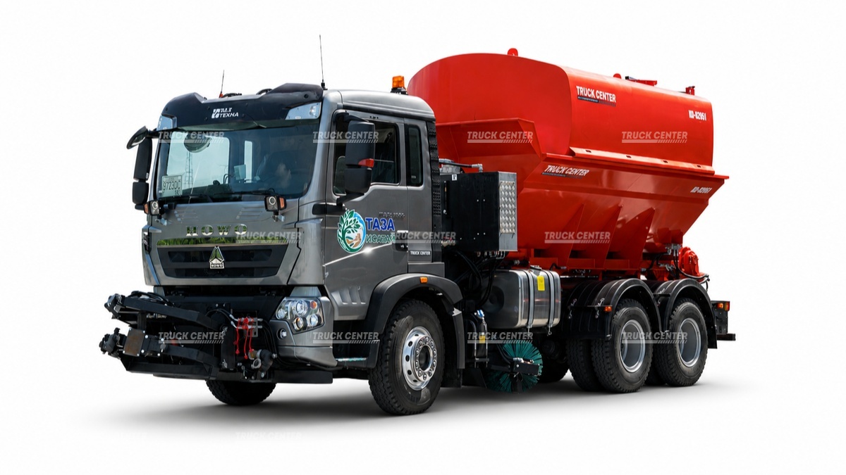 Комбинированная дорожная машина КО-829Б1 на шасси HOWO T5G 6x4