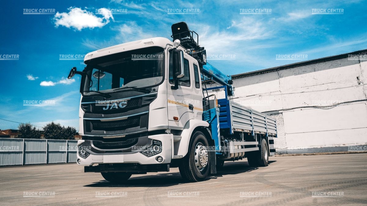 Кран-манипулятор Hubei SQ8S4 – 8 т. на бортовом автомобиле JAC N200