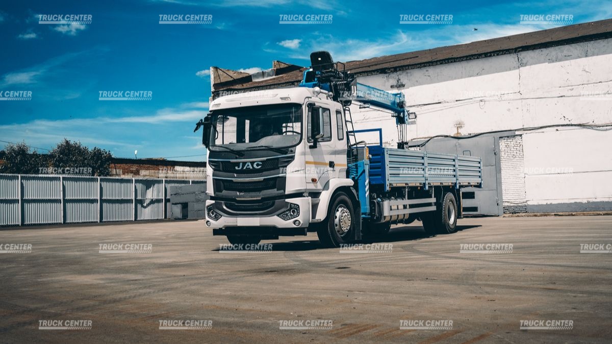 Кран-манипулятор Hubei SQ8S4 – 8 т. на бортовом автомобиле JAC N200