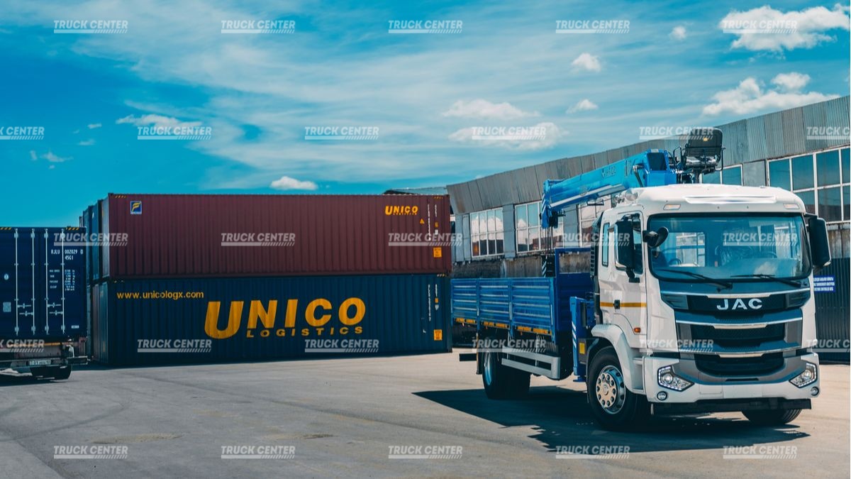 Кран-манипулятор Hubei SQ8S4 – 8 т. на бортовом автомобиле JAC N200
