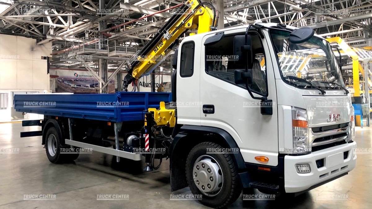 Кран-манипулятор на бортовом автомобиле JAC N120