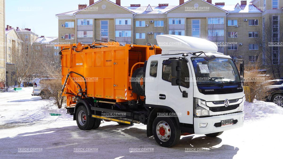 Мусоровоз с задней загрузкой KBR-P8К9 на шасси DONGFENG C120S объем кузова 8,7 м³