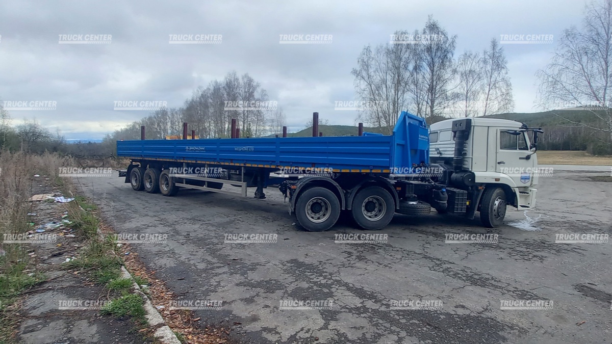 Полуприцеп бортовой 3-х осный