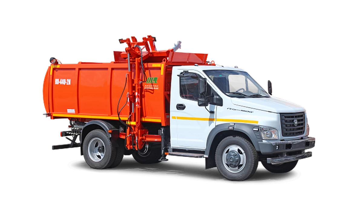 Мусоровоз с боковой загрузкой КО-440-2N на шасси ГАЗ-С41R