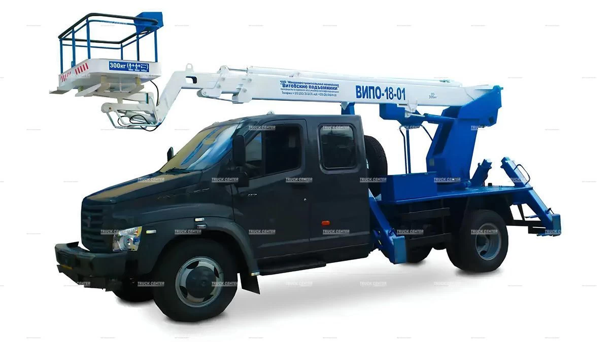 ВИПО-18-01 ГАЗ-С42R33 стрела над кабиной